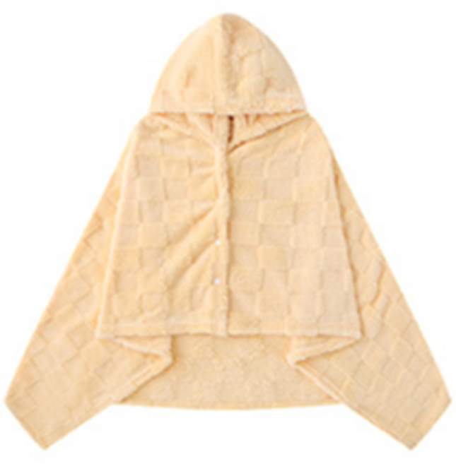 [빈즈] 극세사 똑딱이 망토 담요