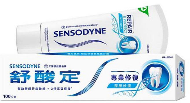 舒酸定專業修復抗敏牙膏(藍)100g-深層修復, 1個