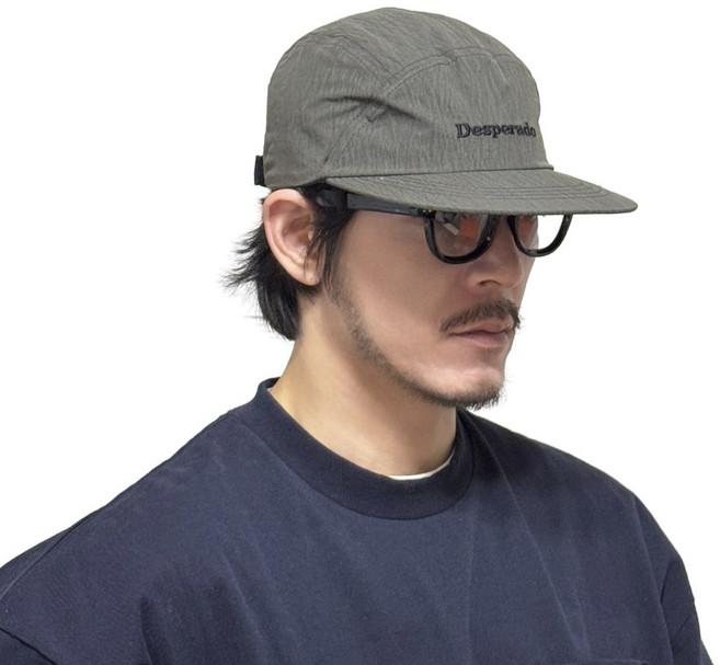 남녀공용 나일론 캠프캡 고프코어 제트캡 5패널 볼캡 시티보이 룩 등산 캠핑 낚시 여름 모자 안경 바스락 평챙