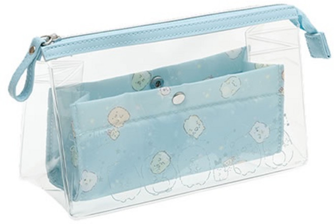 【莫莫日貨】日本原裝進口 角落生物 透明PVC 兩用筆袋 鉛筆盒 正版授權可愛造型 學生辦公必備, 1個