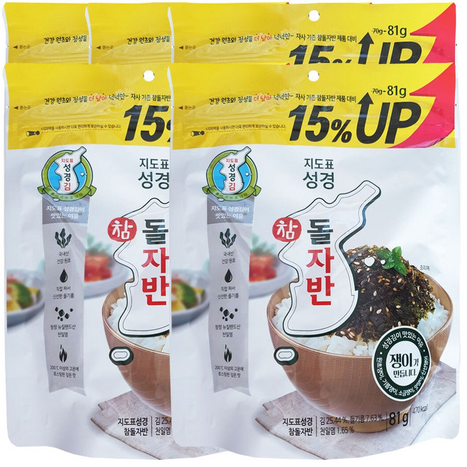지도표 성경 참돌자반 81g x 5개
