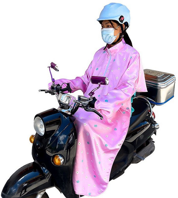 電動車騎行防曬斗篷披肩 加寬加長全身防曬 紫外線阻隔率99.7% UPF 3000+ 透氣舒適