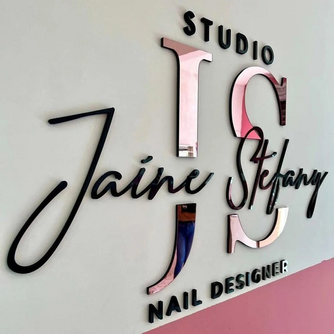 대형 비즈 로고 컬러 벽걸이 상표 간판 3D, 05 Rose Gold, 03 180cm