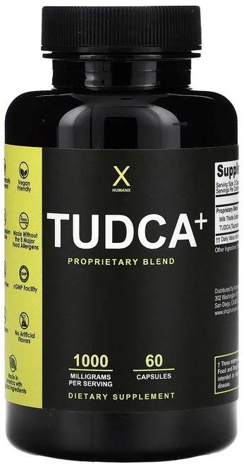 HUMANX TUDCA UDCA 투드카 밀크씨슬 60정, 1개 - 쿠팡
