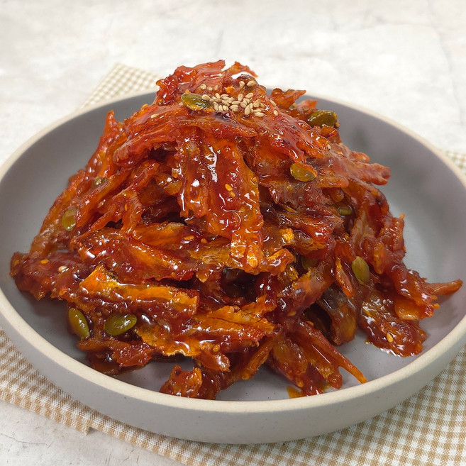 [수미푸드몰] 매콤달콤 쫄깃한 양념쥐포무침 1kg, 1개