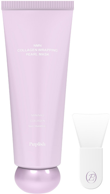 퍼플리쉬 NMN 콜라겐 랩핑 펄 마스크 오로라팩, 1개, 1개입