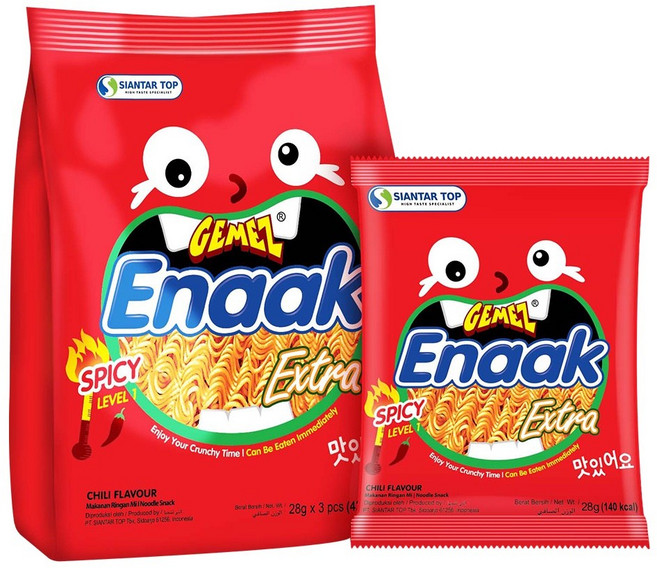 Gemez Enaak 小雞麵 辣味 30gx3包, 1個, 小雞麵【辣味】28g*3包