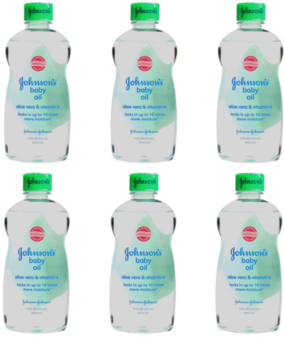 존슨즈베이비 오일 알로에 베라 & 비타민 E존슨즈오일알로에베라&비타민E, 414ml, 6개