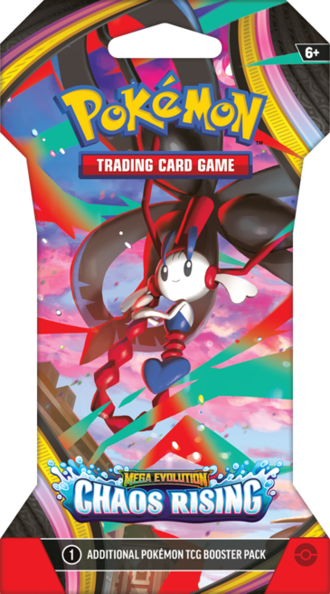 포켓몬 카드 게임 TCG 메가 플라에타 ME04 카오스 라이징 슬리브 부스터 1팩 영문판