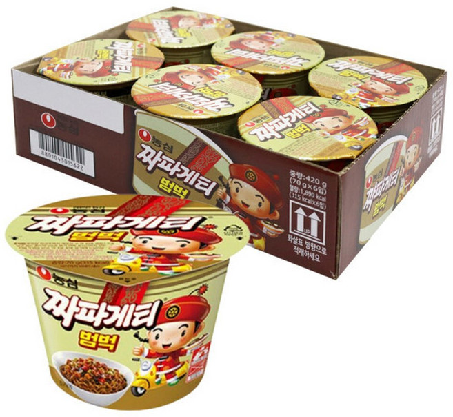 짜파게티범벅 70g 6입/짜장범벅, 6개
