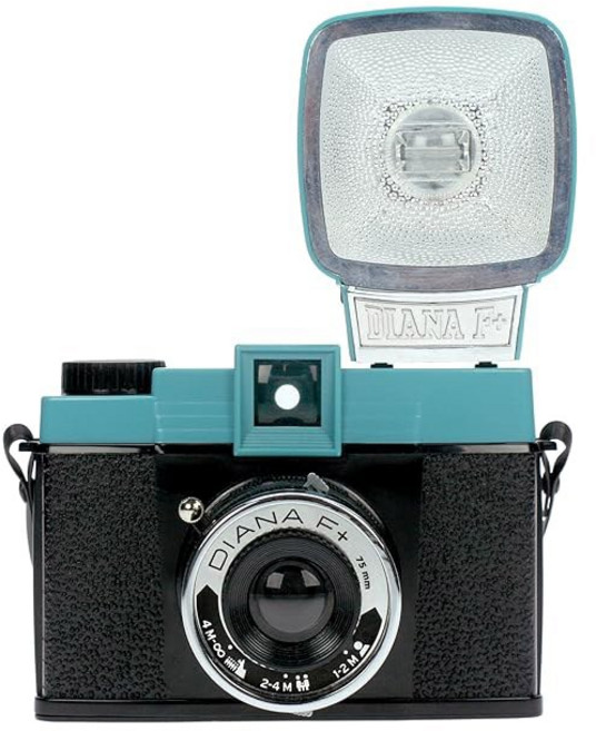 플래시가 장착된 Lomography Diana F+ 중형 포맷 카메라, with Flash Kit, 1개
