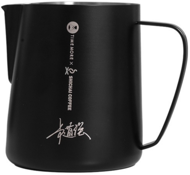 泰摩 Timemore 繪圖家聯名款 304不鏽鋼拉花缸 700ml, 1個, 黑色, 黑色