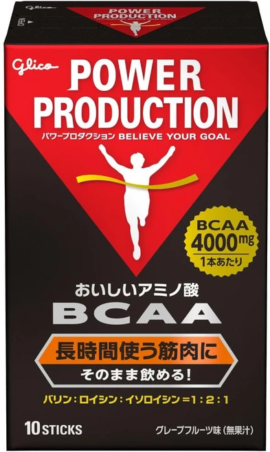 일본 글리코 파워프로덕션 아미노산 BCAA 4000mg 10스틱, 1개 - 쿠팡