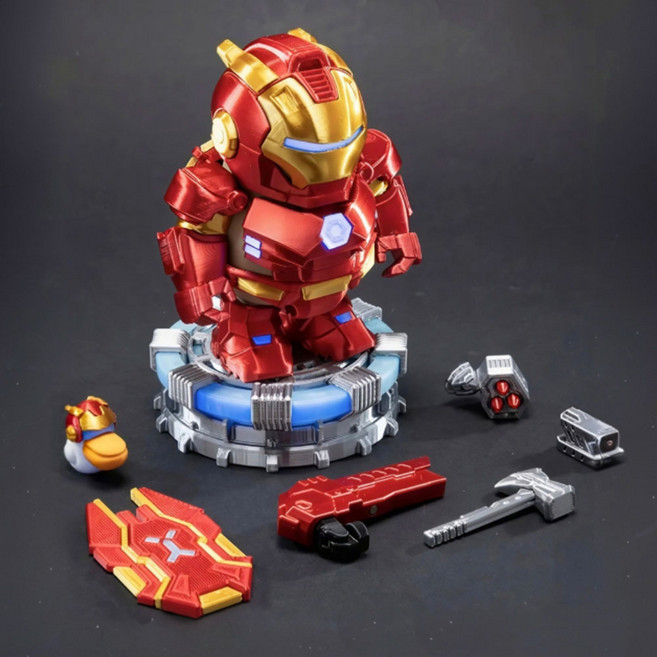 국내배송 카피바라 아이언맨 피규어 장난감 아이언바라 Ironbara Capybara Iron Man, 1개