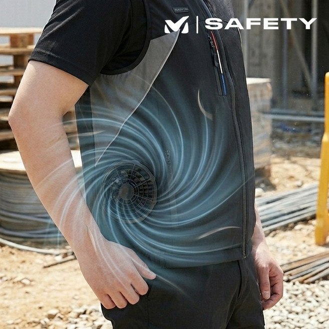 밀레 선풍기 조끼 여름 냉풍 냉감 경량