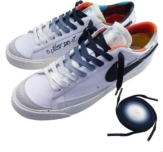 그라데이션 운동화끈 신발끈 예쁜 신발끈 덩크 어글리슈즈 컬러운동화끈