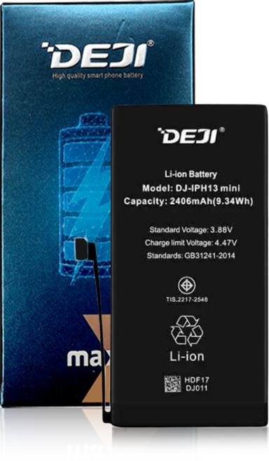 DEJI 아이폰13미니 배터리 (iPhone13 mini Battery) 표준용량 (수리키트 미포함) 뎃지 아이폰배터리 - DEJI한국총판, 수리키트 미포함