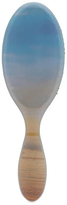 Wet Brush 웻 브러시 오리지널 디탱글링 헤어 다크 그레이 레오파드 매우 부드러운 IntelliFlex 빗살 모든 모발 유형에 쉽게 미끄러지는 디탱글러 여성 남성 습식 건, 1 Count (Pack of 1), Desert Blue, 1개 - 쿠팡