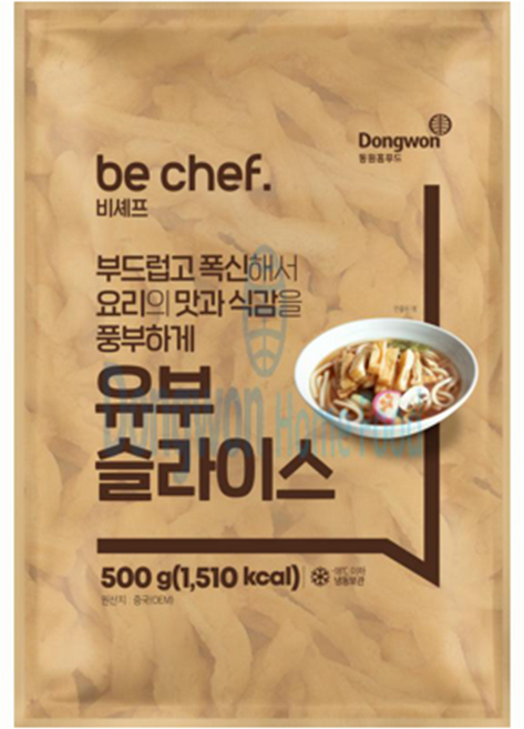 비셰프 유부 슬라이스, 6개, 500g