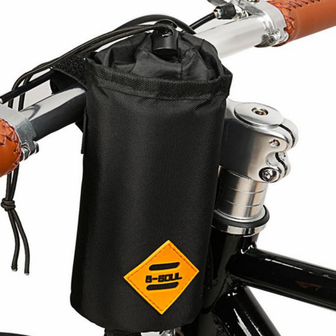 [B-SOUL] 자전거 물통 보온보냉 핸들가방 - 물통가방 보온가방, 1개, 블랙