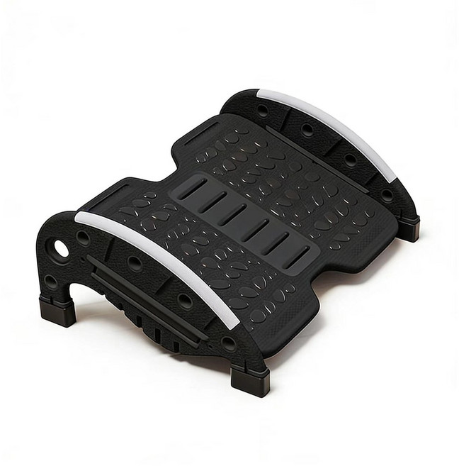 책상 발받침 자세보정 의자 받침대 사무실 지압 발판 풋스툴 YHY, 블랙