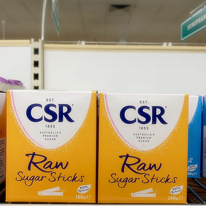 호주 CSR 네츄럴 로우 슈가 설탕 스틱 50개입x2개 Raw Sugar Sticks, 150g