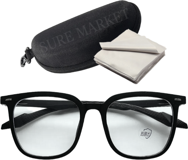 빅사이즈 안경 하드케이스 세트 블루라이트 차단