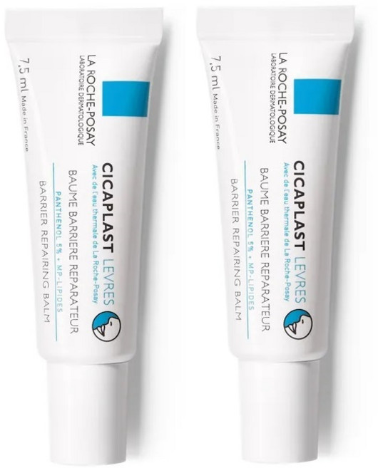 LA ROCHE POSAY 프랑스 정품 라로슈포제 시카플라스트 리페어링 립밤 7.5ml 2개세트, 2개