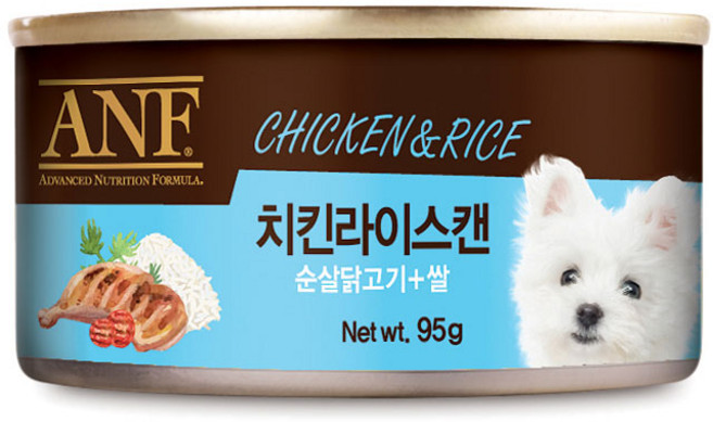 ANF 강아지캔, 1개, 95g, 치킨&라이스
