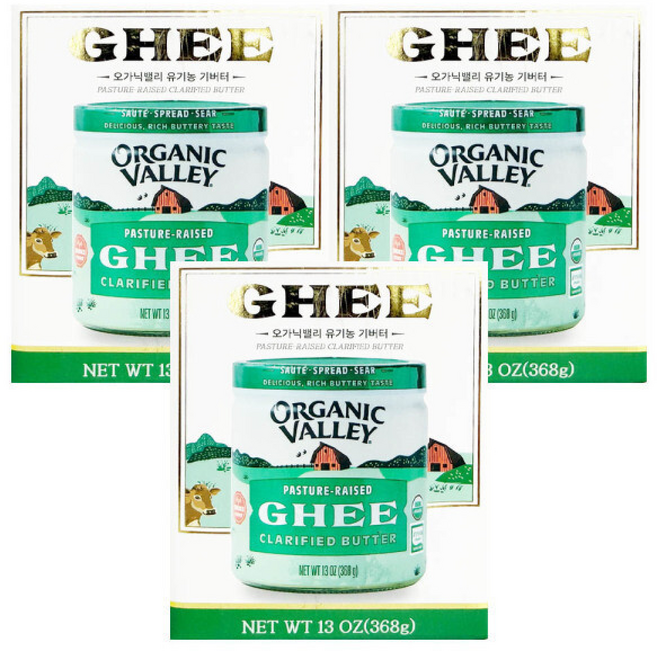 (매장정품)ORGANIC VALLEY 기버터, 3개, 368g