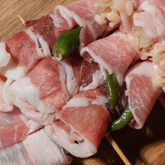 2025 HACCP 프리미엄 수제 삼겹말이 꼬치 6종 세트, 1세트, 330g