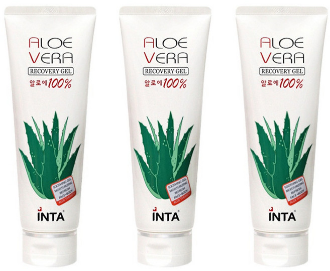 인타 100% 알로에 베라리커버리 겔, 240ml, 3개