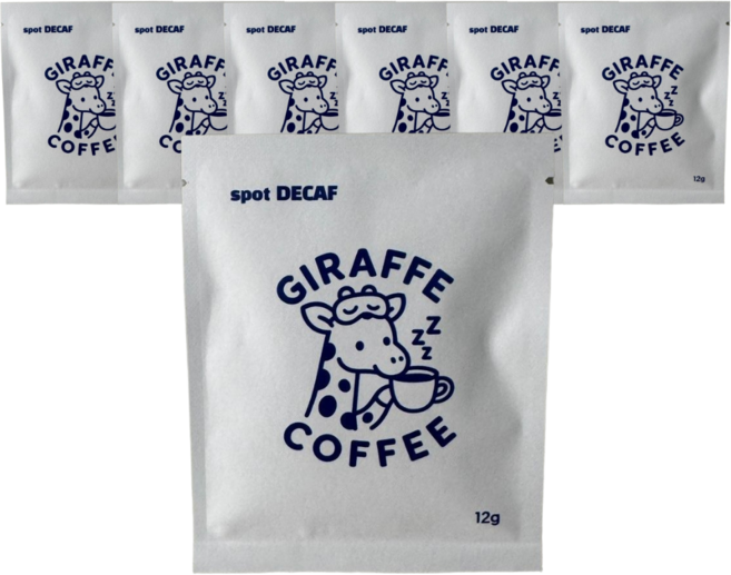 지라프커피 슈가케인 디카페인 티백커피, 1세트, 7개입, 12g