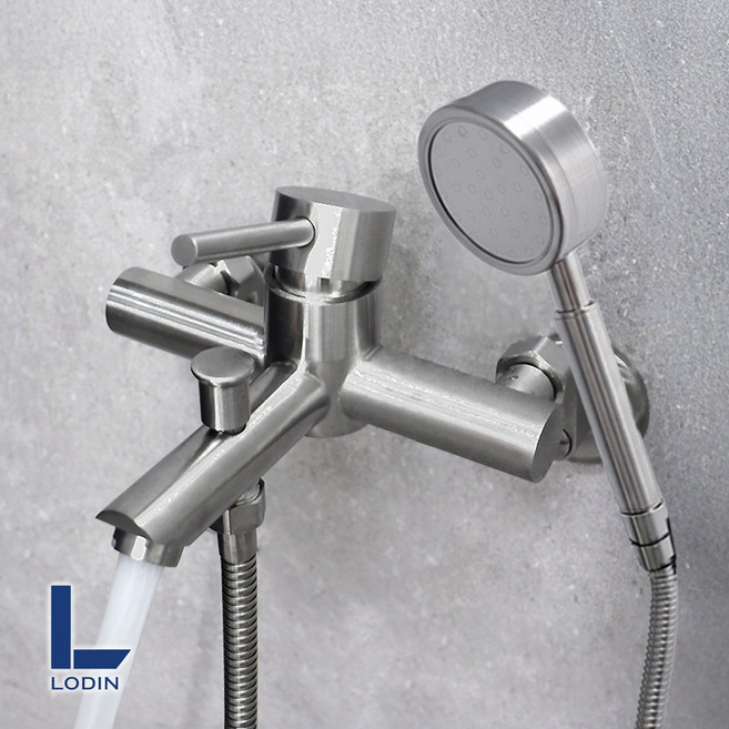 로딘 무광 욕실 스텐304 욕조 샤워기수전 IN-131, 1개