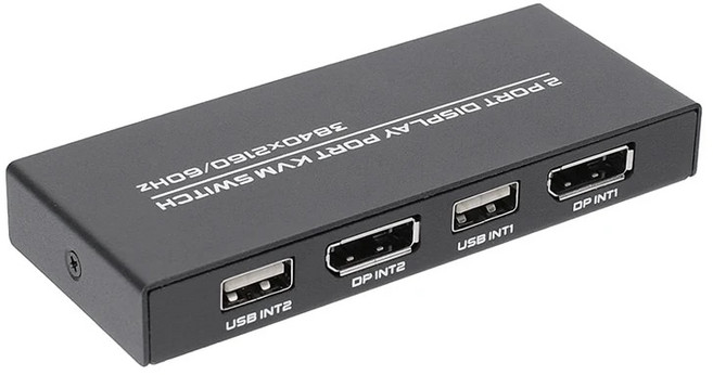 Displayport KVM 스위치 2 개의 컴퓨터 공유 키보드 마우스 프린터 및 Ultra HD 모니터 용 4K 60Hz DP USB 스위처