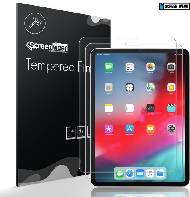 2018 아이패드프로 11 1세대/3세대 강화유리 액정보호필름, 강화유리(1매), 1개