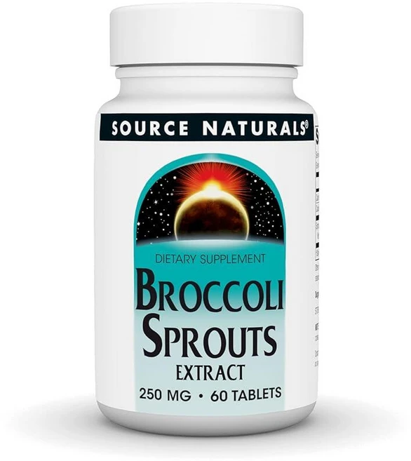 소스 내추럴스 브로콜리 새싹 추출물 250mg 60정 - 쿠팡