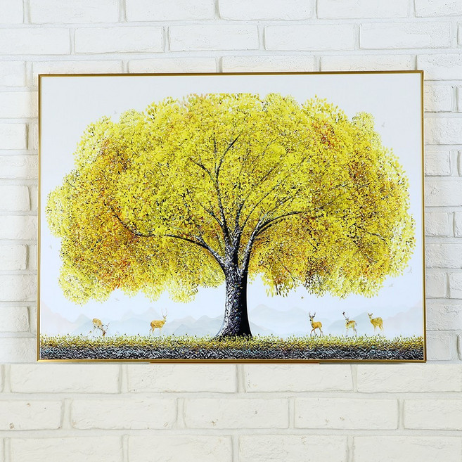 데일리데코 르모 풍수인테리어 그림액자 해바라기 금나무 잉어 목단 사과 돈나무 개업식부귀 건강 돈벼락