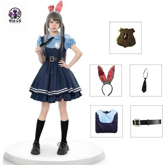 할로윈 의상 코스프레 주디 래빗 코스슈트 파티의상