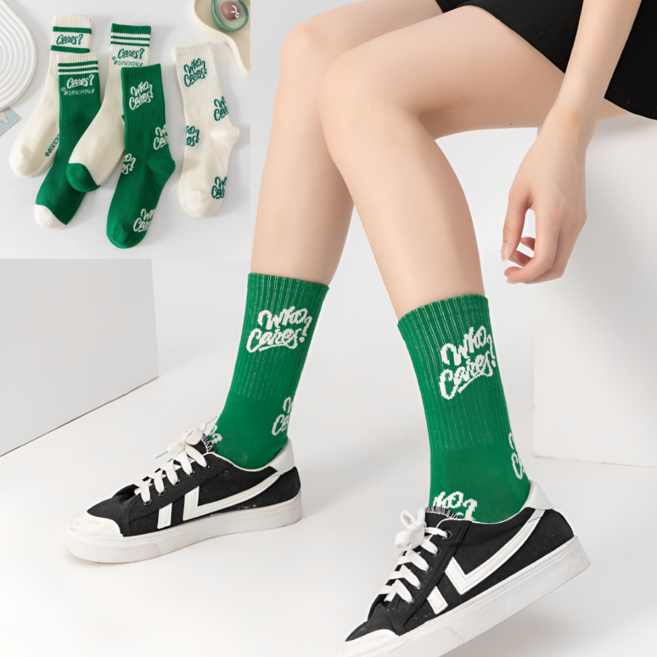 핏코드 발바닥두꺼운 여성 중목 골프양말