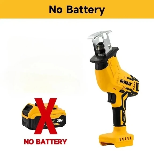 DEWALT 왕복톱 20V 브러시리스 2800RPM – 건설 및 주택 개조용 무선 전기톱, 02 NO BATTERY