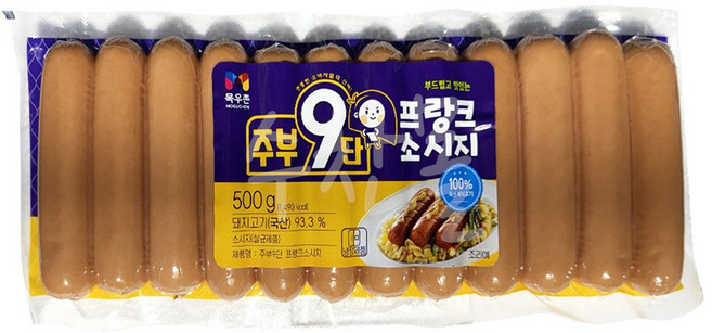 목우촌 주부9단 프랑크소시지, 500g, 1개