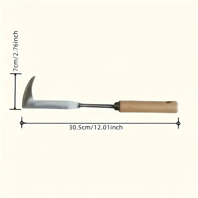 인체공학적 그립이 견고한 탄소강 핸 삽 - 도로 균열 정원용 수동 잡초 도구, 01 Type-A, 1개