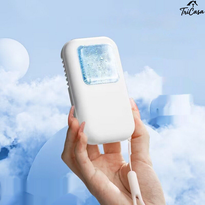 신개념 미니 급속 냉풍기 냉각기 반도체 냉각 기술 휴대용 쿨링 찜질기, 화이트, TRI-266