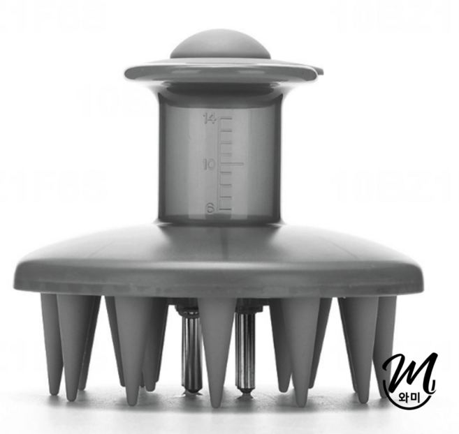 와미 실리콘 두피 마사지 앰플 도포기, 1개, 그레이