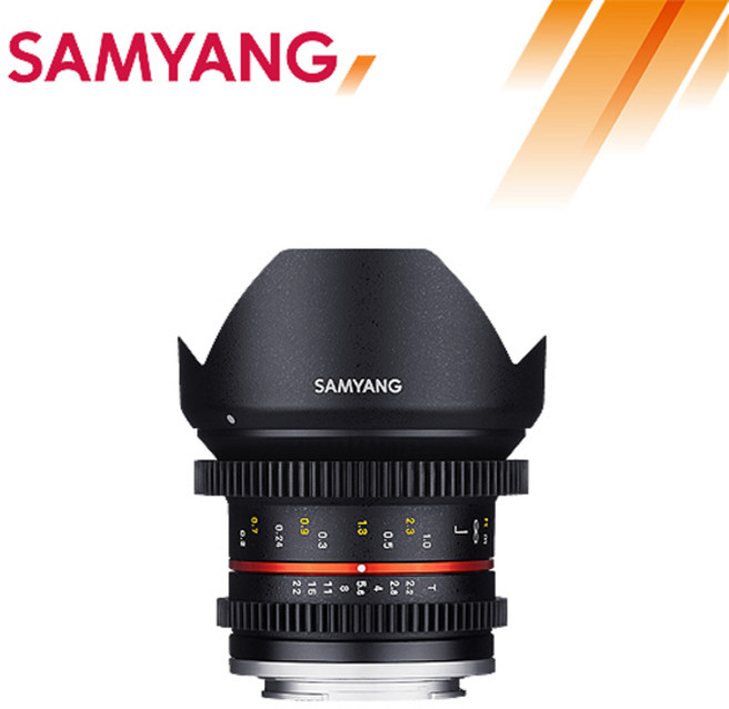 삼양 VDSLR 12mm T2.2 소니E 크롭바디용 마이크로포서드 소니 캐논 미러리스 카메라 영상 촬영 렌즈