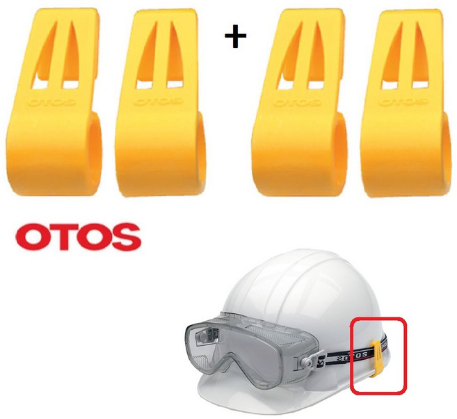 1+1 안전모(빗물받이형) 헤드랜턴 고글밴드 고정 클립 안전모랜턴고정 추천, 1개