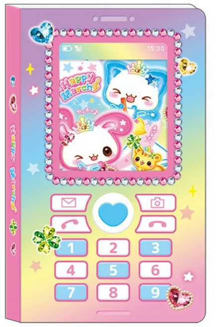 헤이세이 팬시 창문형 폴더폰 스타일 메모지, 1개, 60매, 해피마치