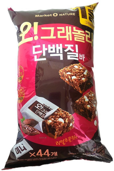 오리온 마켓오네이처 오그래놀라 단백질바 미니 대용량, 540g, 1개