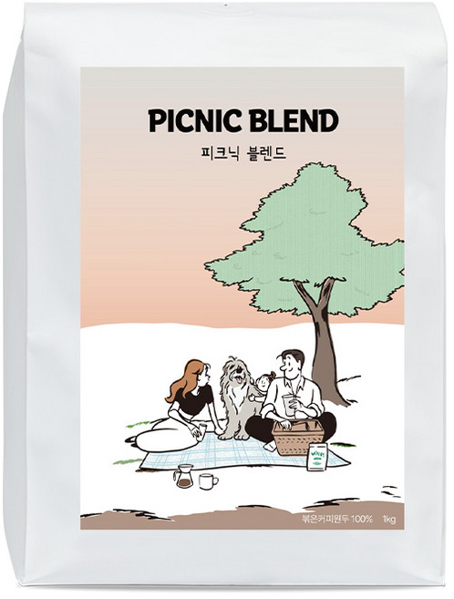 우즈커피 고소한원두 베트남로부스타 브라질 대용량 1KG, 1개